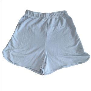 Blue cotton athletic shorts